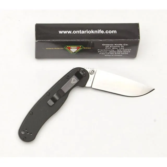 Ontario Knife Company Rat Ii Sp-Black Folding Knife, 7Inches