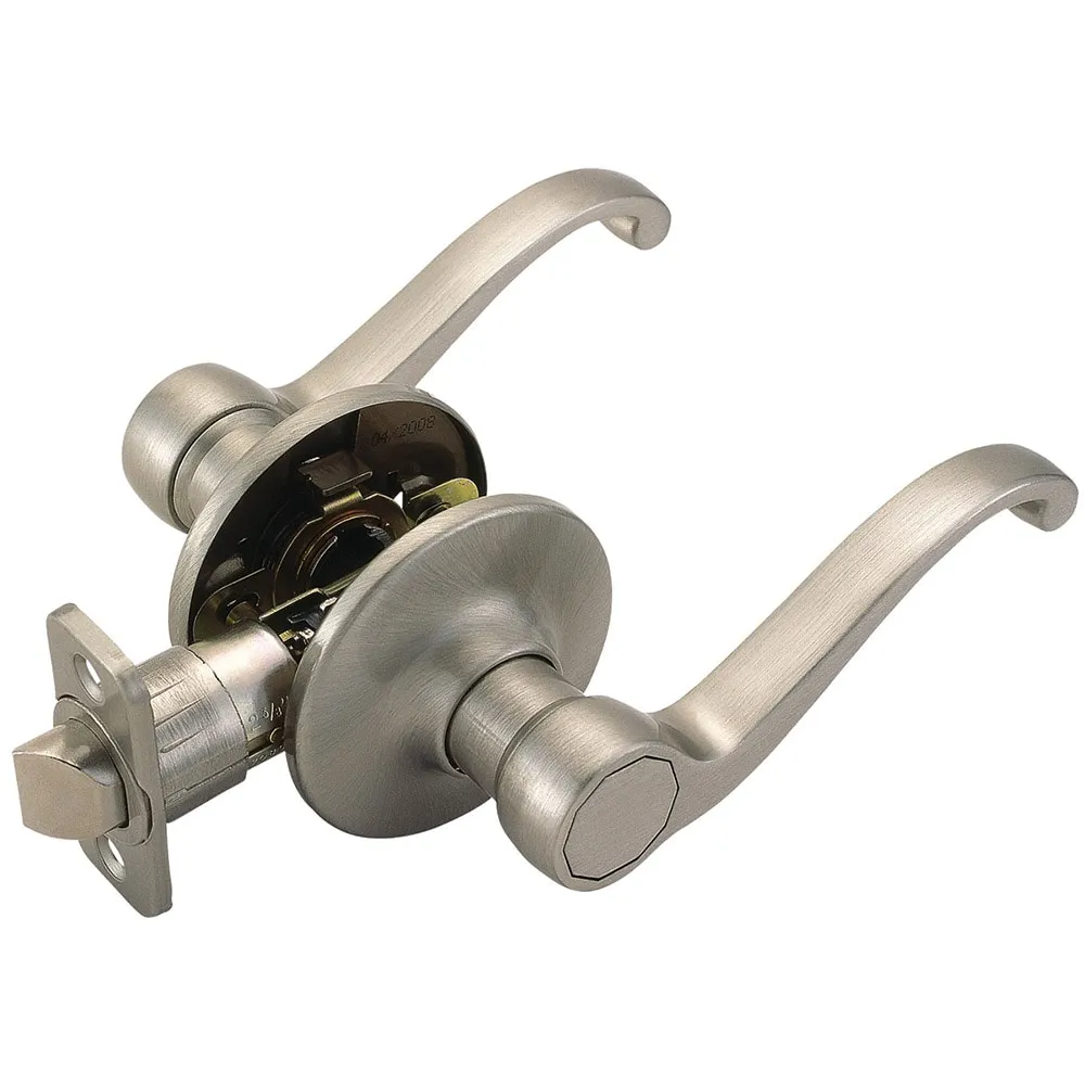 Design House Scroll Satin Nickel Universal Interior Hall/Closet Passage Door Handle