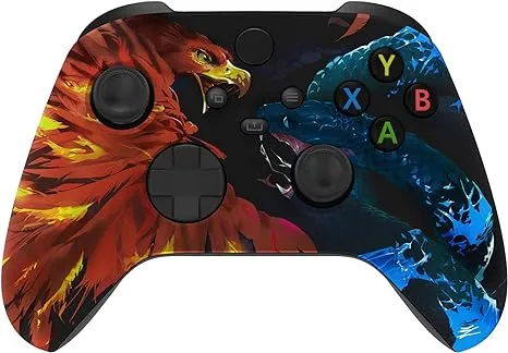 eXtremeRate Custom Shell for Xbox Series X & S Controller - Revitalize Your Controller - Clown Cards Replacement Cover Front Housing Cover for Xbox Core Controller Wireless [Control NOT Included]