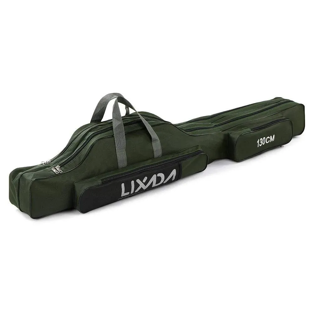 Lixada Fishing Rod Case, Portable Folding Fishing Rod Case Fishing Pole Reel ...