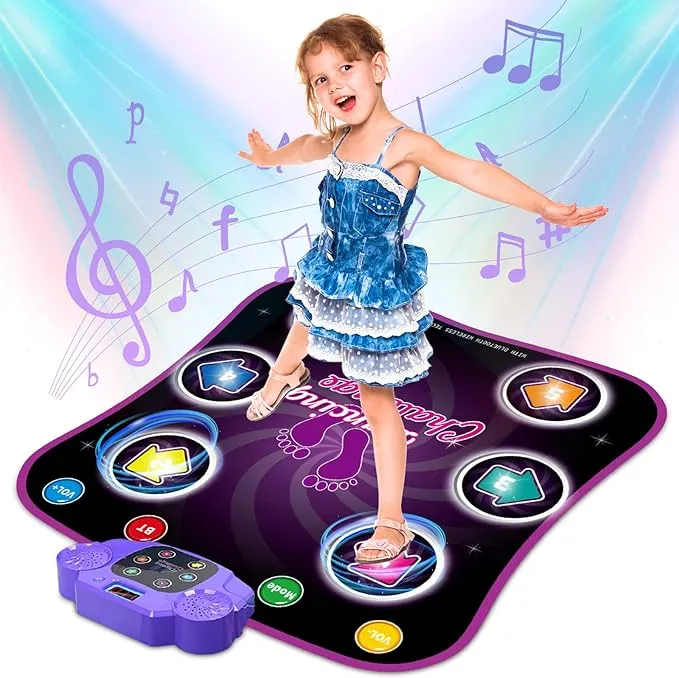 Dance Mat,Light Up Dance Mat for Kids,Dance Pad for Toddlers with Wireless Bl...