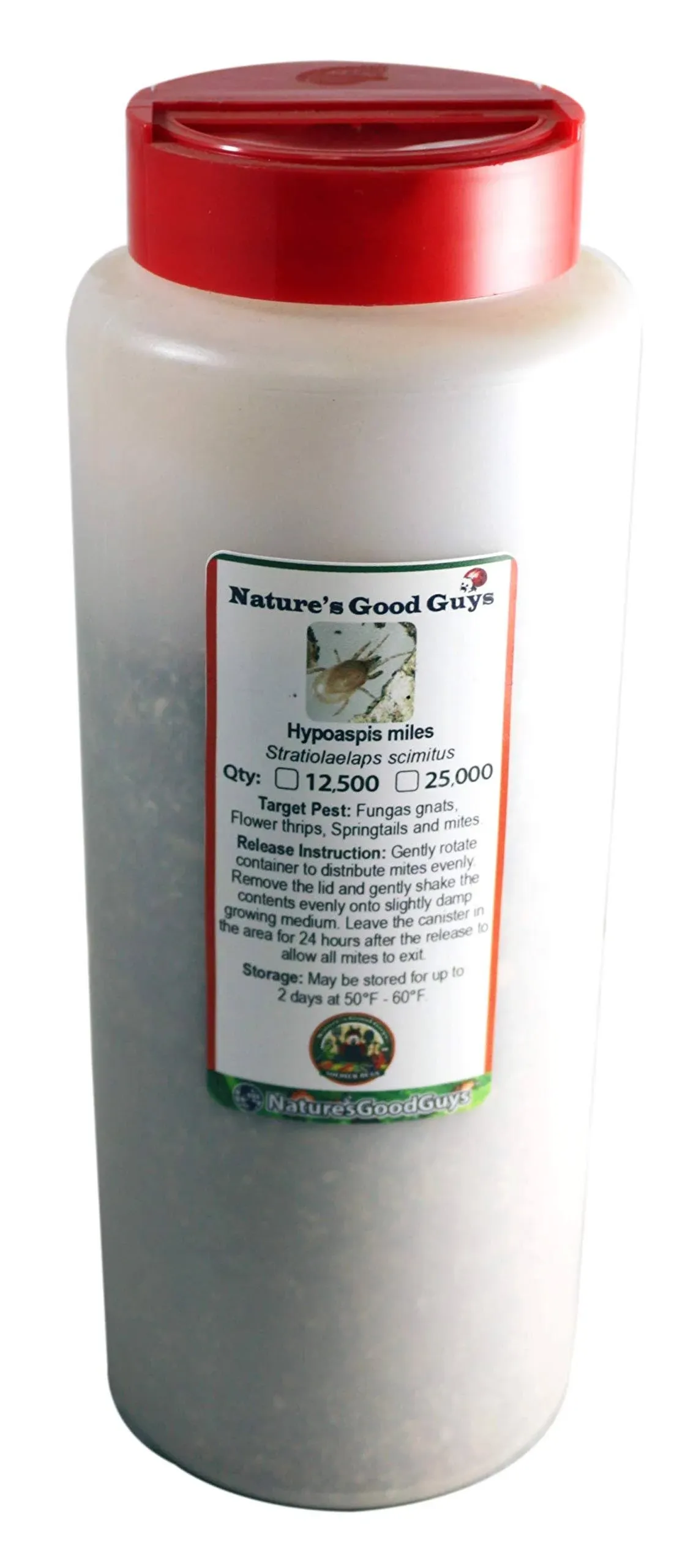 NaturesGoodGuys 12,500 Live Hypoaspis Miles (Predatory Mites) for Insects ...