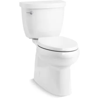 Cimarron Comfort Height 1.28 GPF Two-Piece Elongated Toilet with Fully Skirted Trapway and AquaPiston Flushing Technology