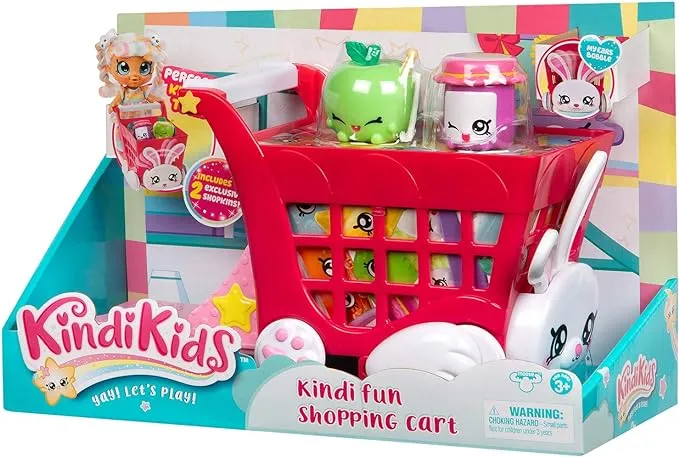 Kindi Kids Kindi Fun Shopping Cart | Pre-School Doll Playset