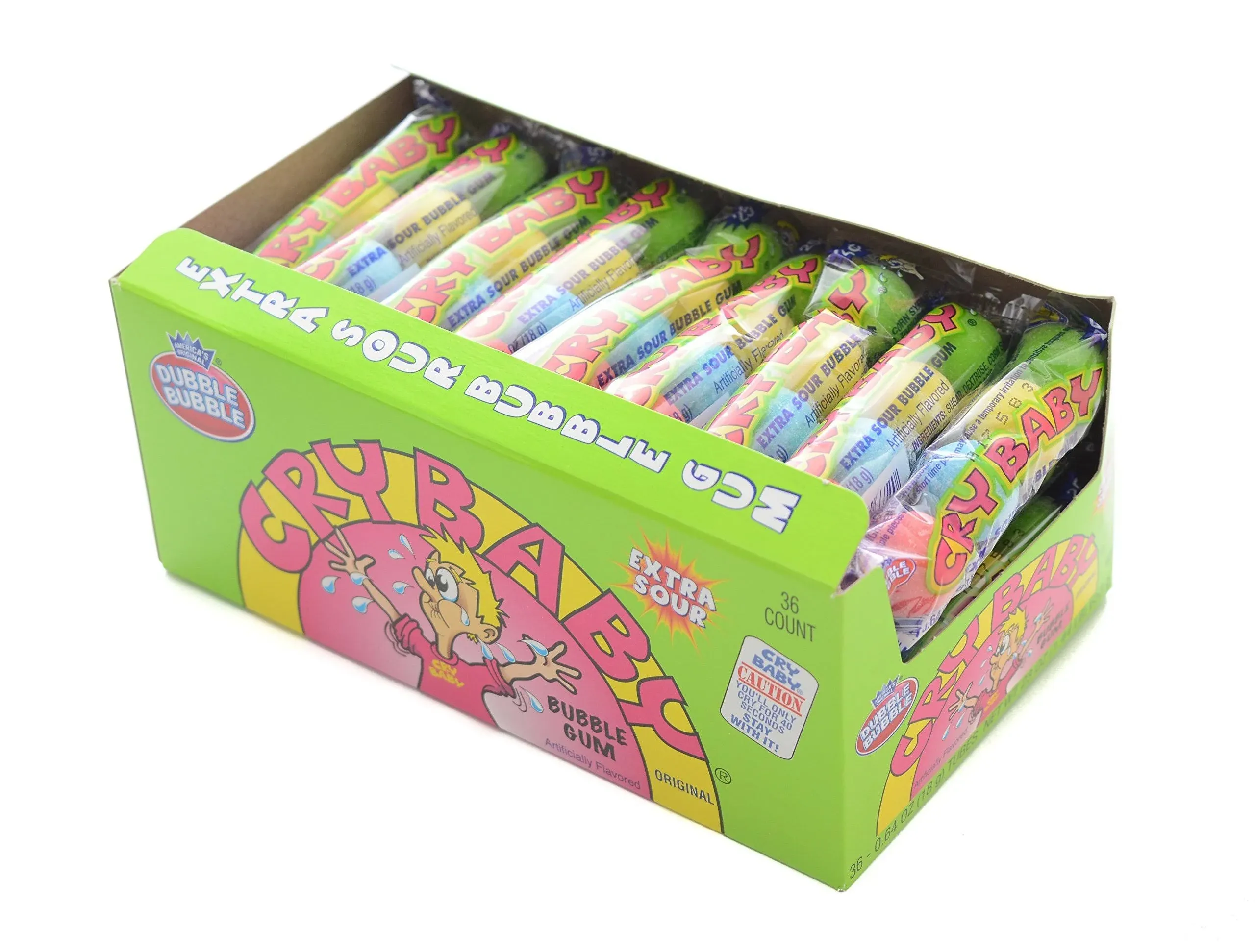 Cry Baby Extra Sour Bubble Gumball Tubes