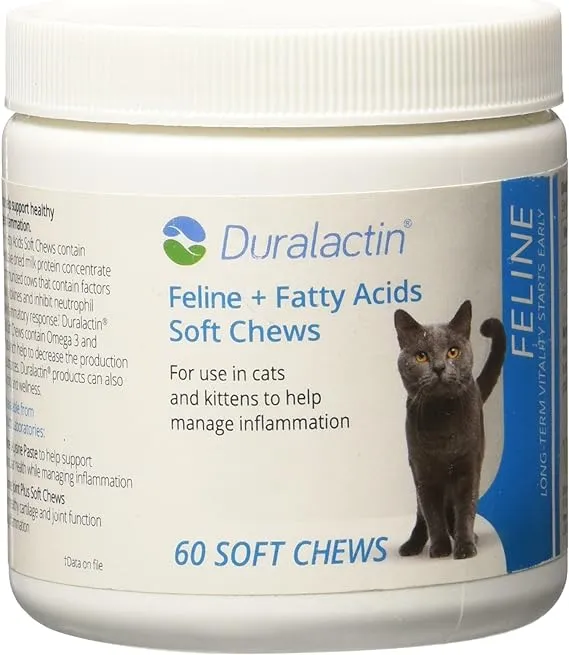 Duralactin Feline + Fatty Acids, 60 Soft Chews