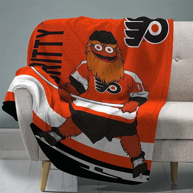 Philadelphia Flyers Gritty Raschel Throw Blanket 60x80