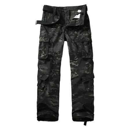 TRGPSG Men s Casual Work Cargo Pants Outdoor Hiking Pants with Pockets