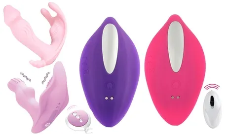 Wearable Wireless Remote Vibrator G-Spot Dildo Panty Massager Invisible Sex Toys Pink Type B