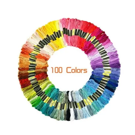 Rainbow Color Embroidery Thread,Cross Stitch Threads, Bracelets Floss, Crafts...