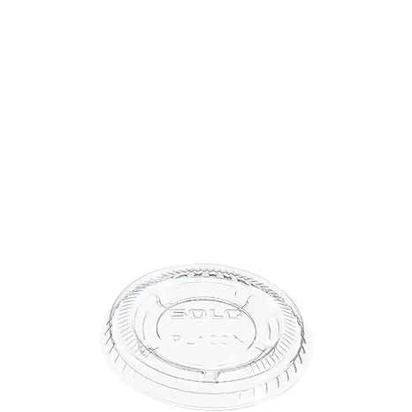 Solo PL100N Clear Portion Container Lid - Fits 0.5-1.25 oz (Case of 2500),Small