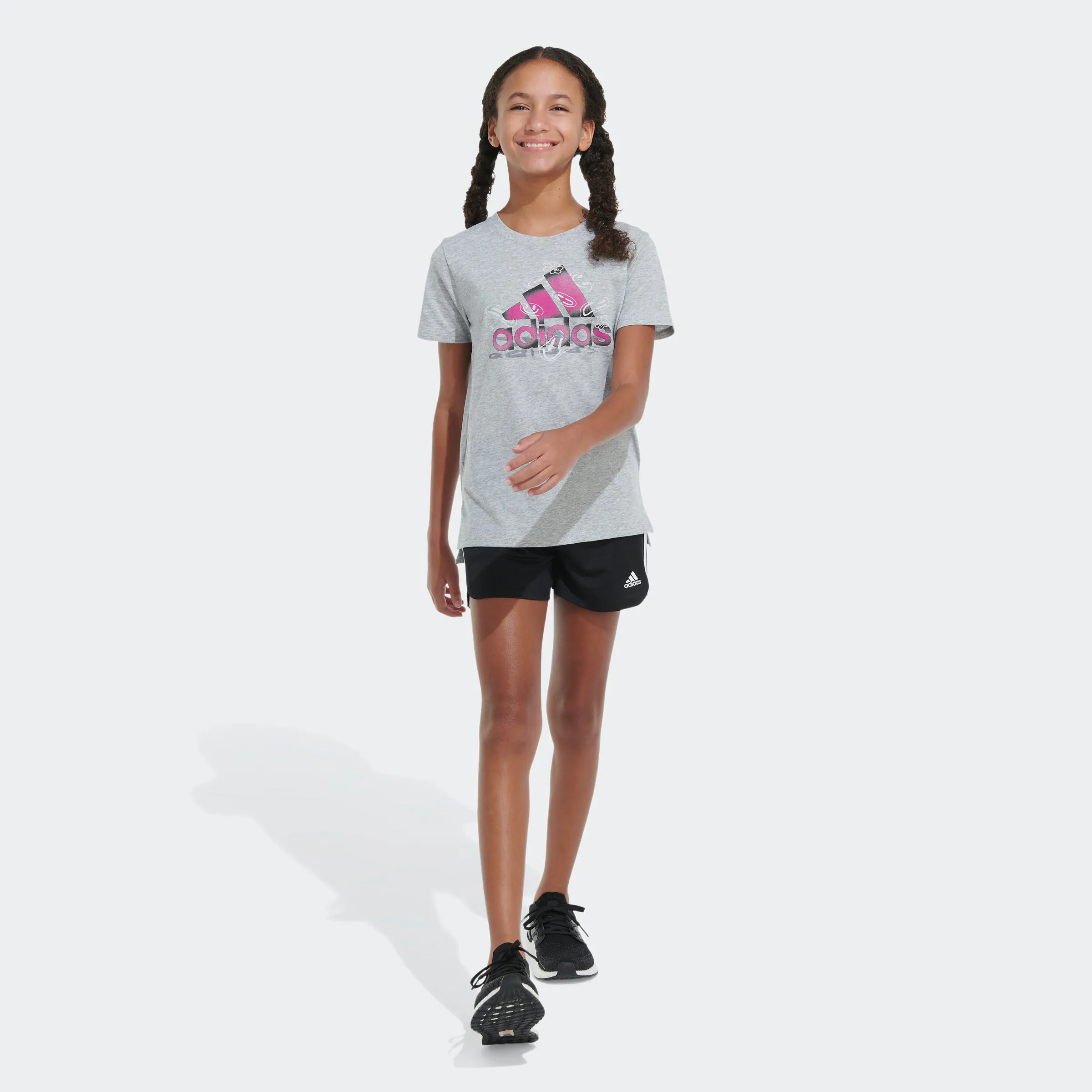 Kids' adidas Heather Vented Tee