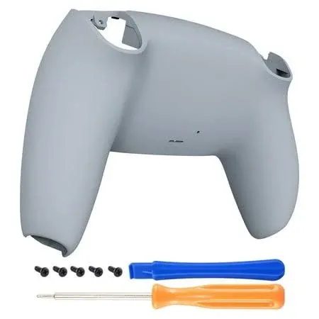 eXtremeRate New Hope Gray Custom Back Housing Bottom Shell Compatible with ps5 Controller, Replacement Back Shell Cover Compatible with ps5 Controller - DPFP3028