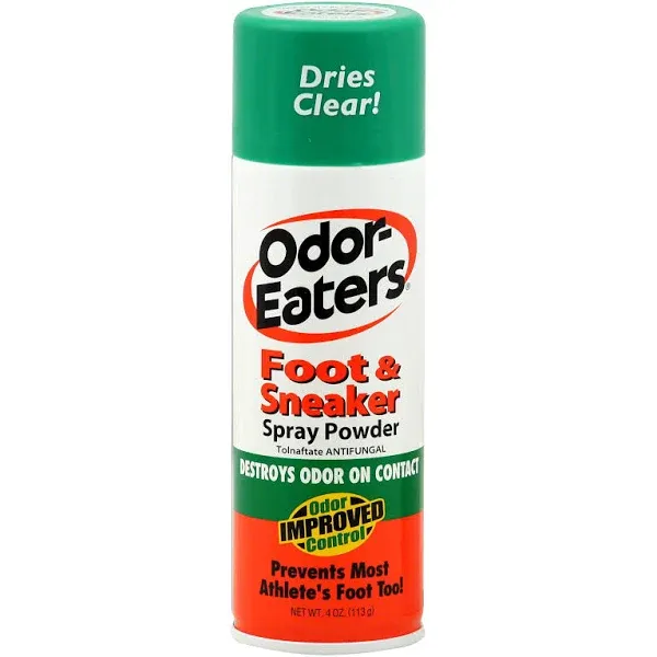 Odor-Eaters Foot Spray Powder Deodorant, Odor Control, & Sweat Absorbing, 4 oz