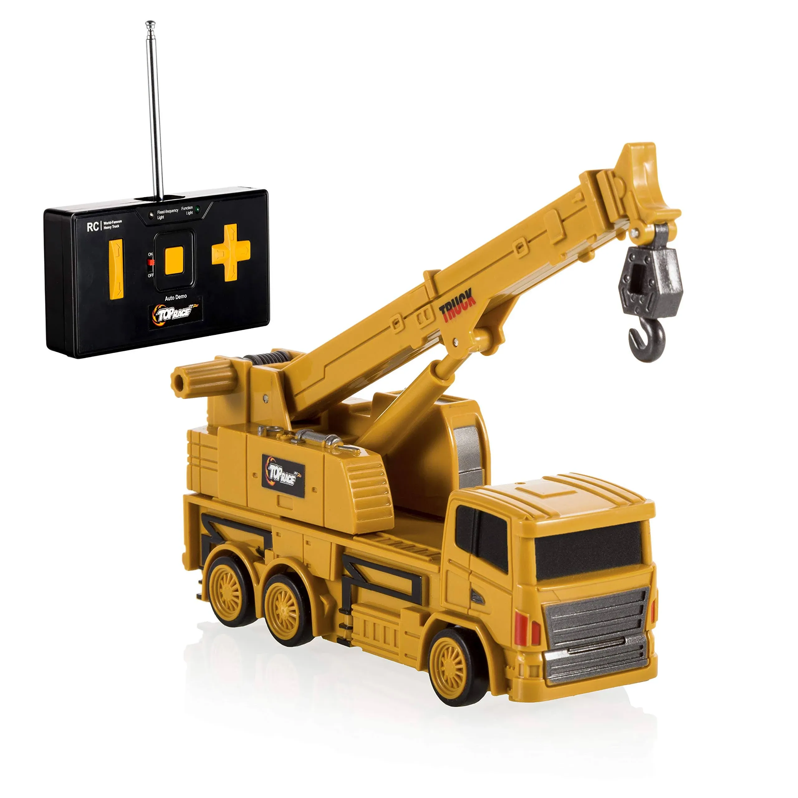 Top Race 4 Channel Mini Remote Control Drill Excavator 1:64 Scale Tr 014