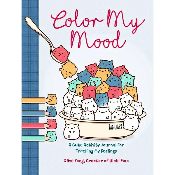 Color My Mood: A Cute Activity Journal for Tracking My Feelings (Hardback or Cas