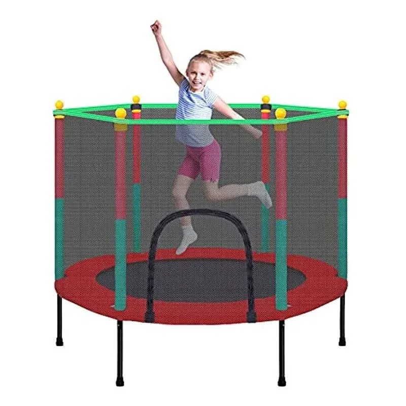 Laulry Kids Trampoline with Safety Enclosure Net - 5FT Trampoline for Toddlers ...