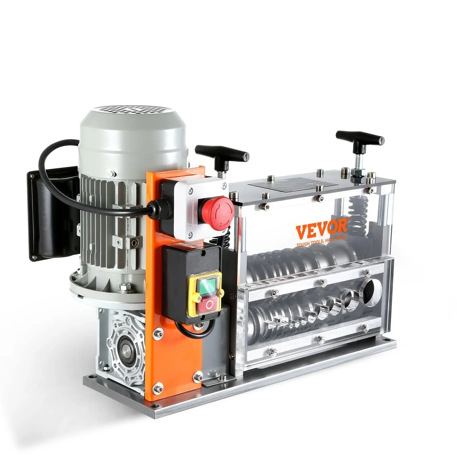 VEVOR Automatic Wire Stripping Machine 0.06''-1.26'' Electric Motorized Cable Stripper 750 W 98 ft/min Wire Peeler - Blue