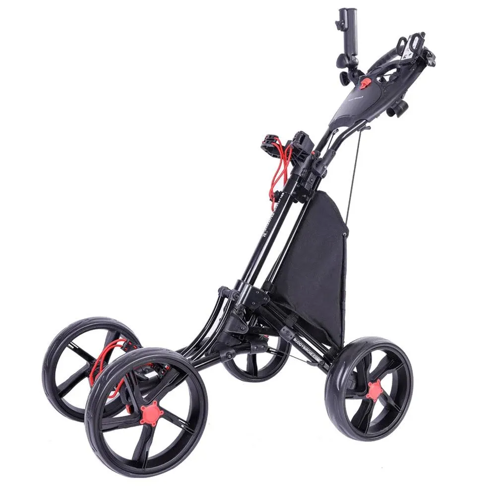 BUDDYBIRDIE Pro 4 Wheel Golf Push Cart