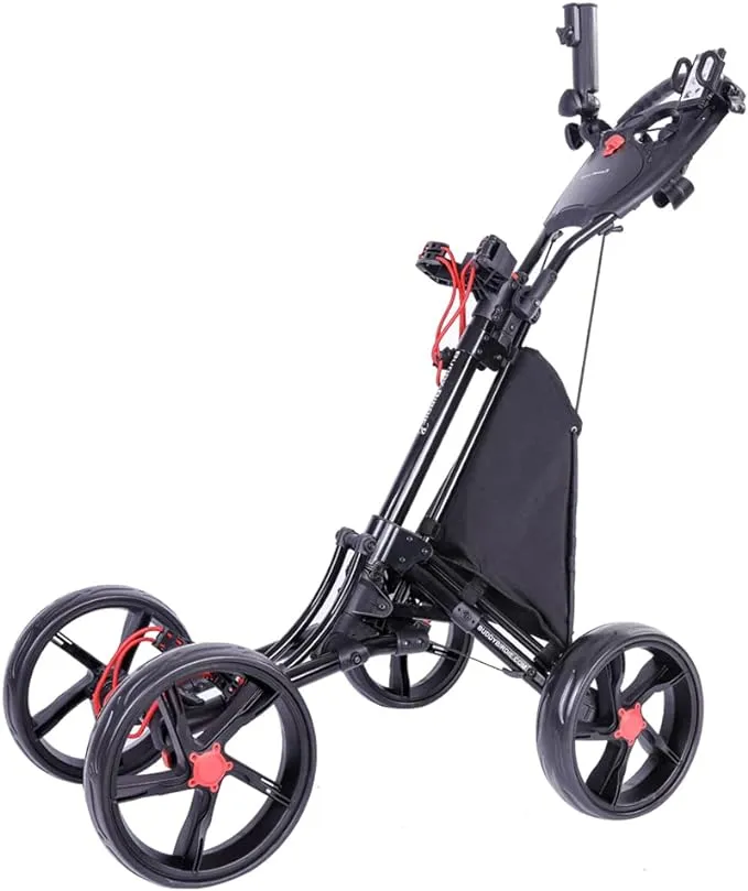 BUDDYBIRDIE Pro 4 Wheel Golf Push Cart