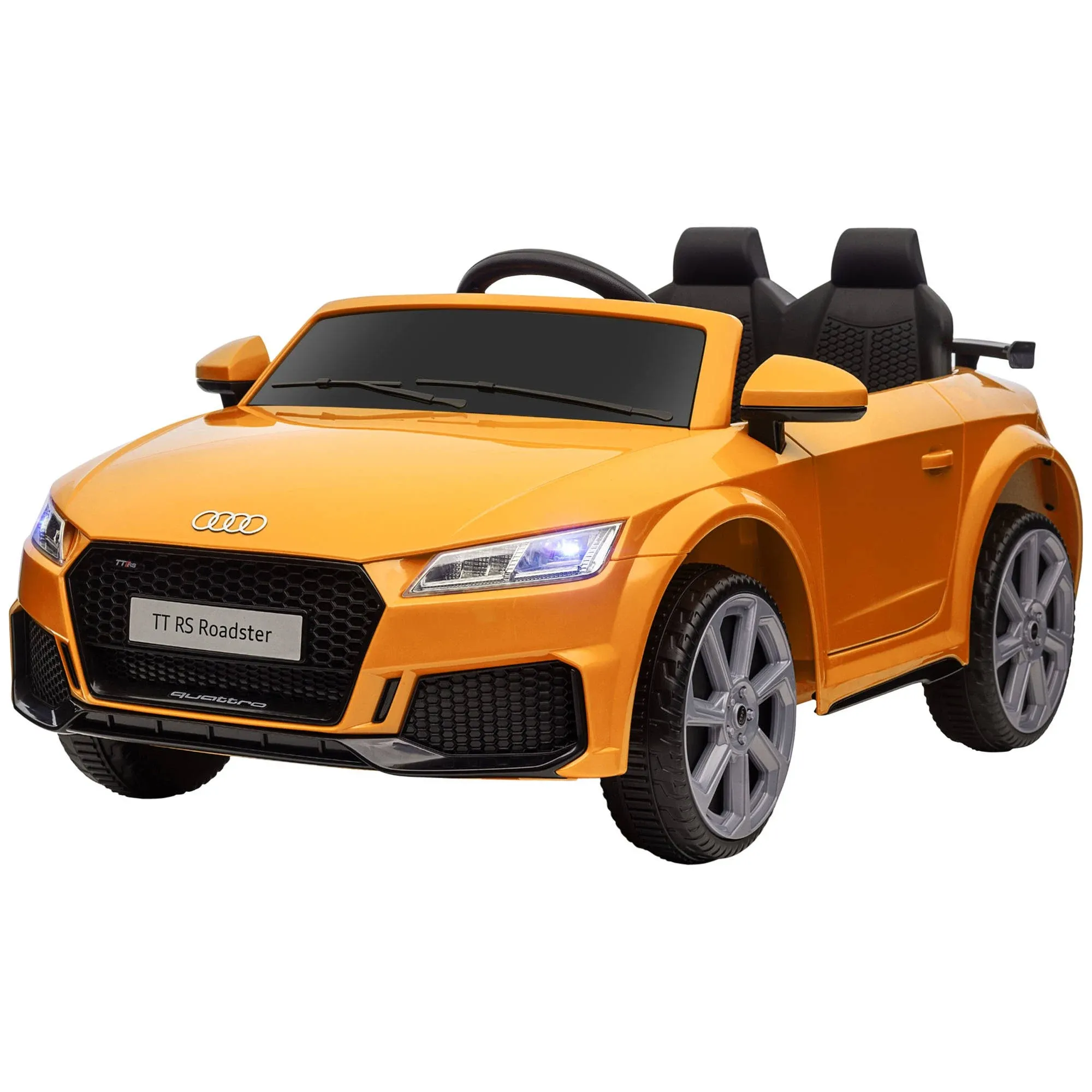 6v Audi Tt Rs Kid Electric Sports Car Ride On Vehicle Remote Control, Yellow