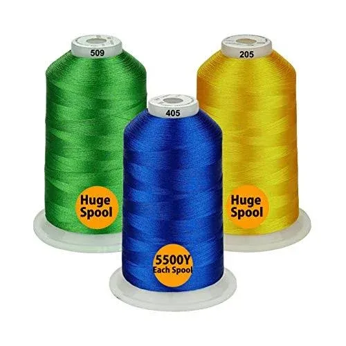 - 26 Selections - Various Assorted Color Packs of Polyester Embroidery Machin...