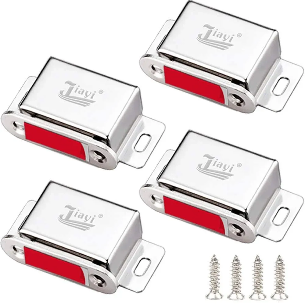 Cabinet Magnetic Catch Jiayi 4 Pack Magnetic Cabinet Latch 30 lbs Cupboard Do...