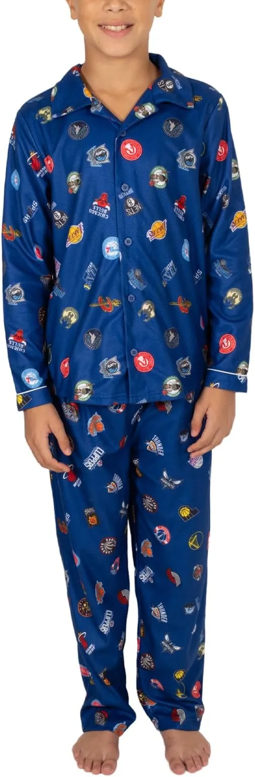 Ultra Game NBA Boys 2 Piece Tee Shirt & Lounge Pants Pajama Set