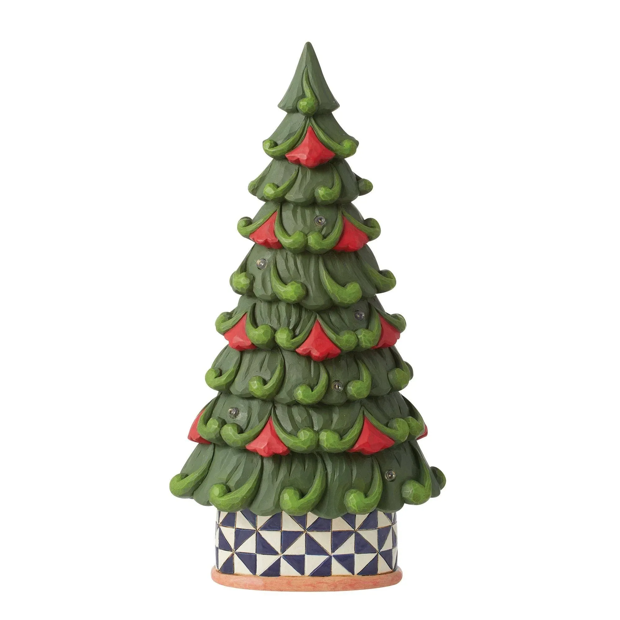 Jim Shore LED Tree Windmill Pattern Base Figurine - Multi