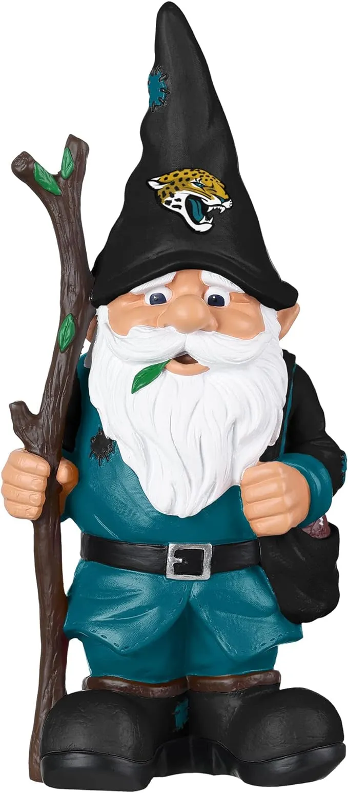 FOCO NFL Unisex-Adult NFL Team Logo Holding Stick Garden Statue Outdoor Gnome