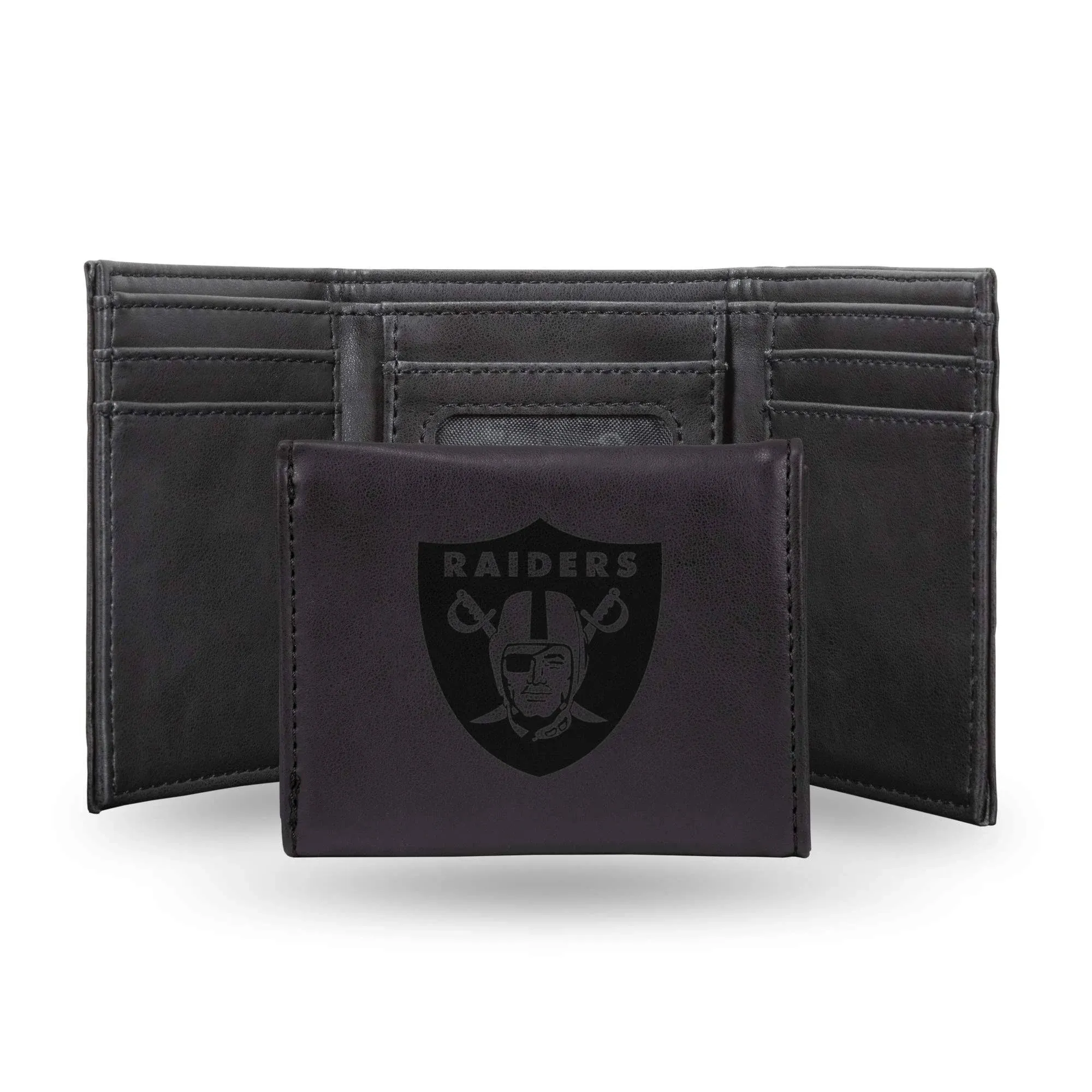 Rico Raiders Laser-Engraved Black Trifold Wallet - 9203125 | HSN