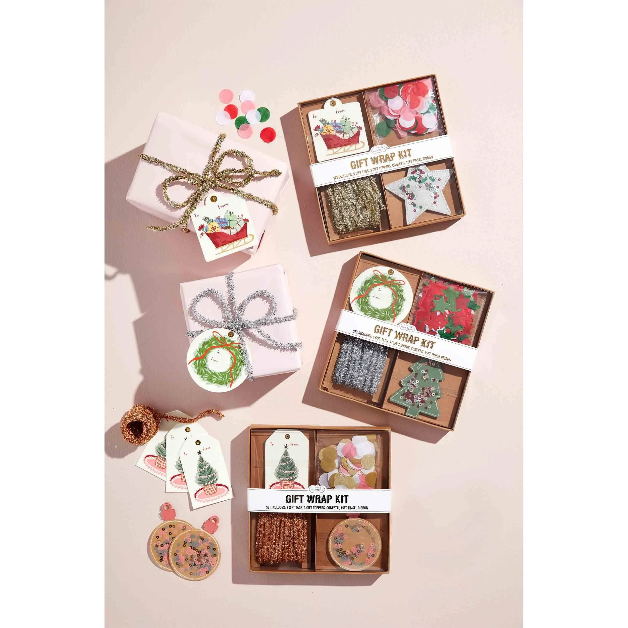 Mud Pie Gift Wrap Kits Tree