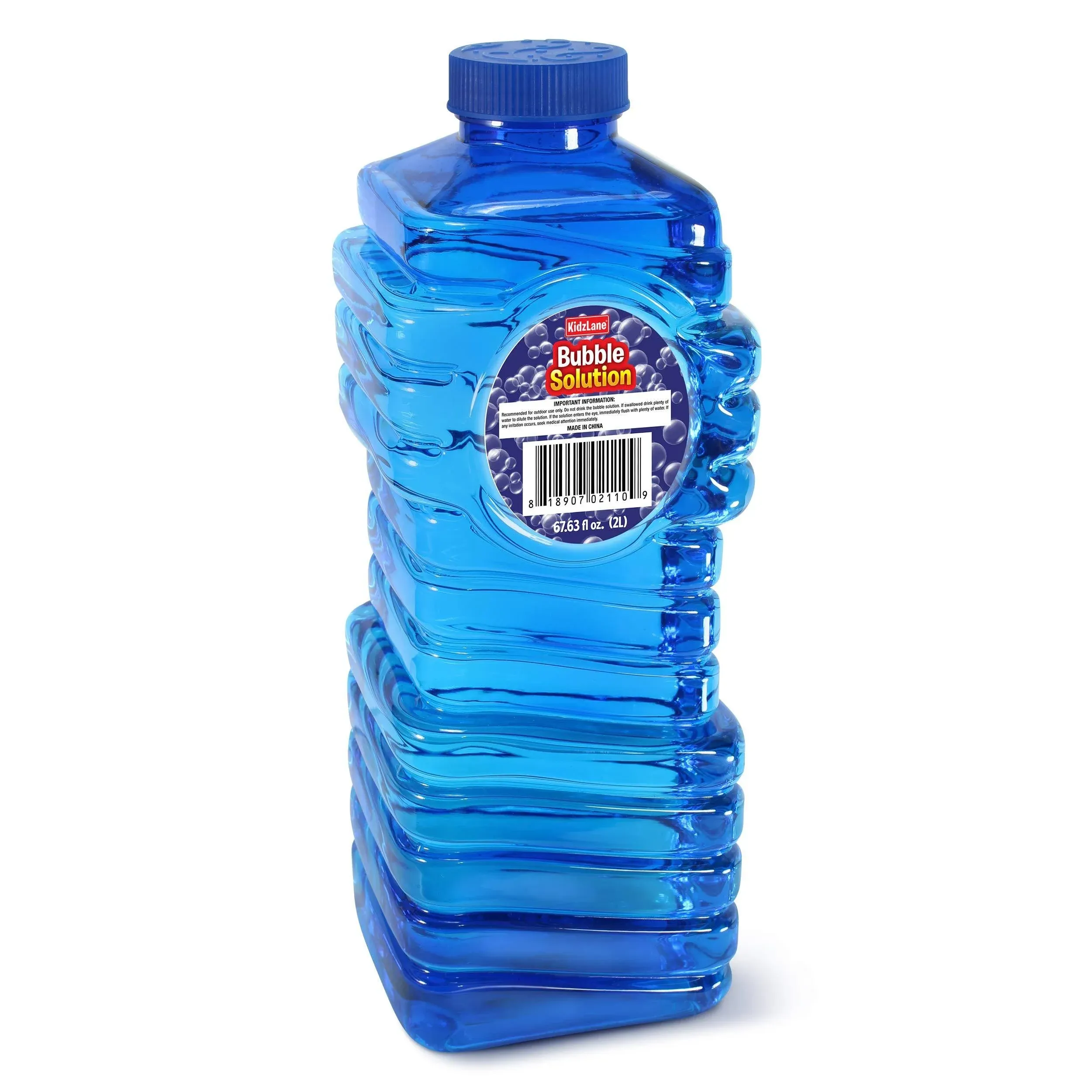 Kidzlane Bubble Solution Refill 67.63 oz | Large Easy-Grip Bottle for Bubble Guns ...