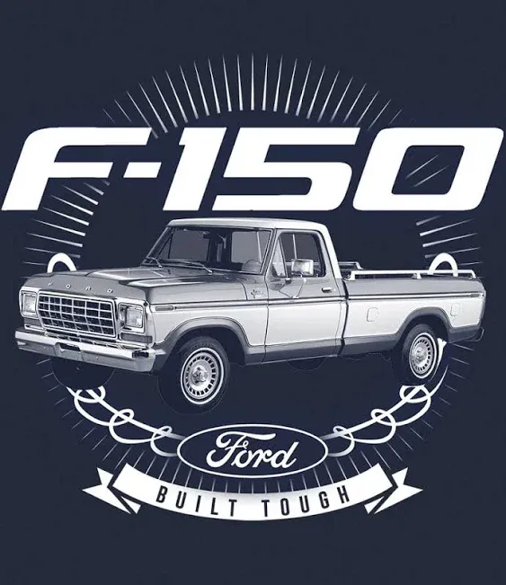 Bear Run Clothing Co. Men s Ford Built Tough 1979 F-150 Truck T-Shirt