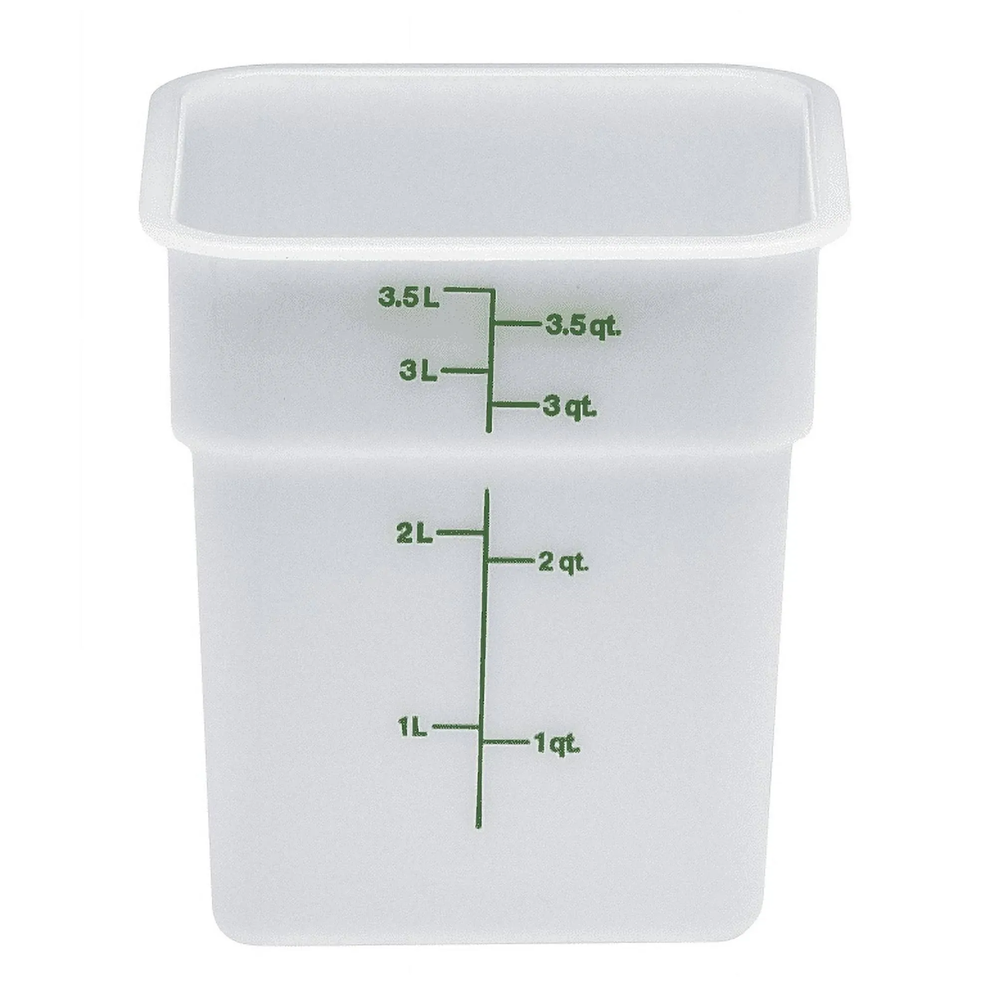 Cambro 4SFSP148 CamSquare Food Container, 4 Quarts , White