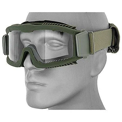 Outdoor Tactical Vented Safety Airsoft Goggles CS Paintball Glasses Interchangeable 3 Lens Kit