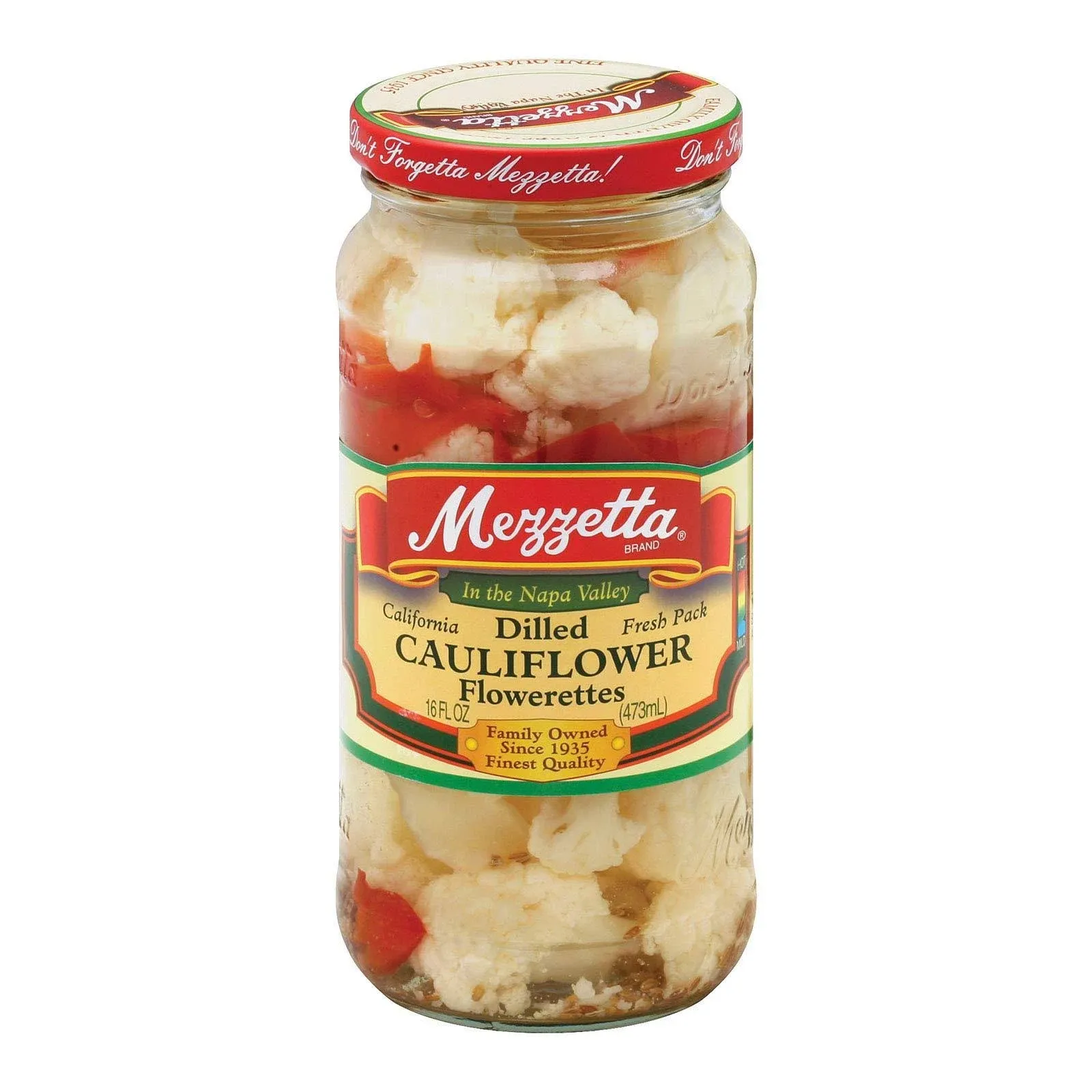 Mezzetta Cauliflower, Dilled, Mild, Fresh Pack - 16 fl oz