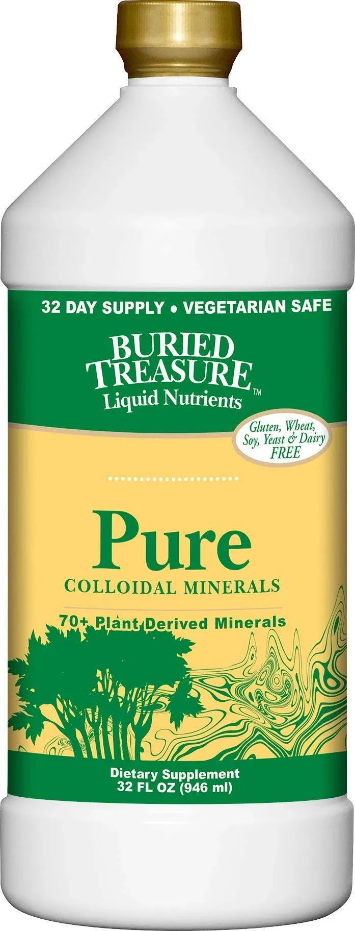 Buried Treasure, Liquid Nutrients, Pure Colloidal Minerals, 32 fl oz (946 ml)