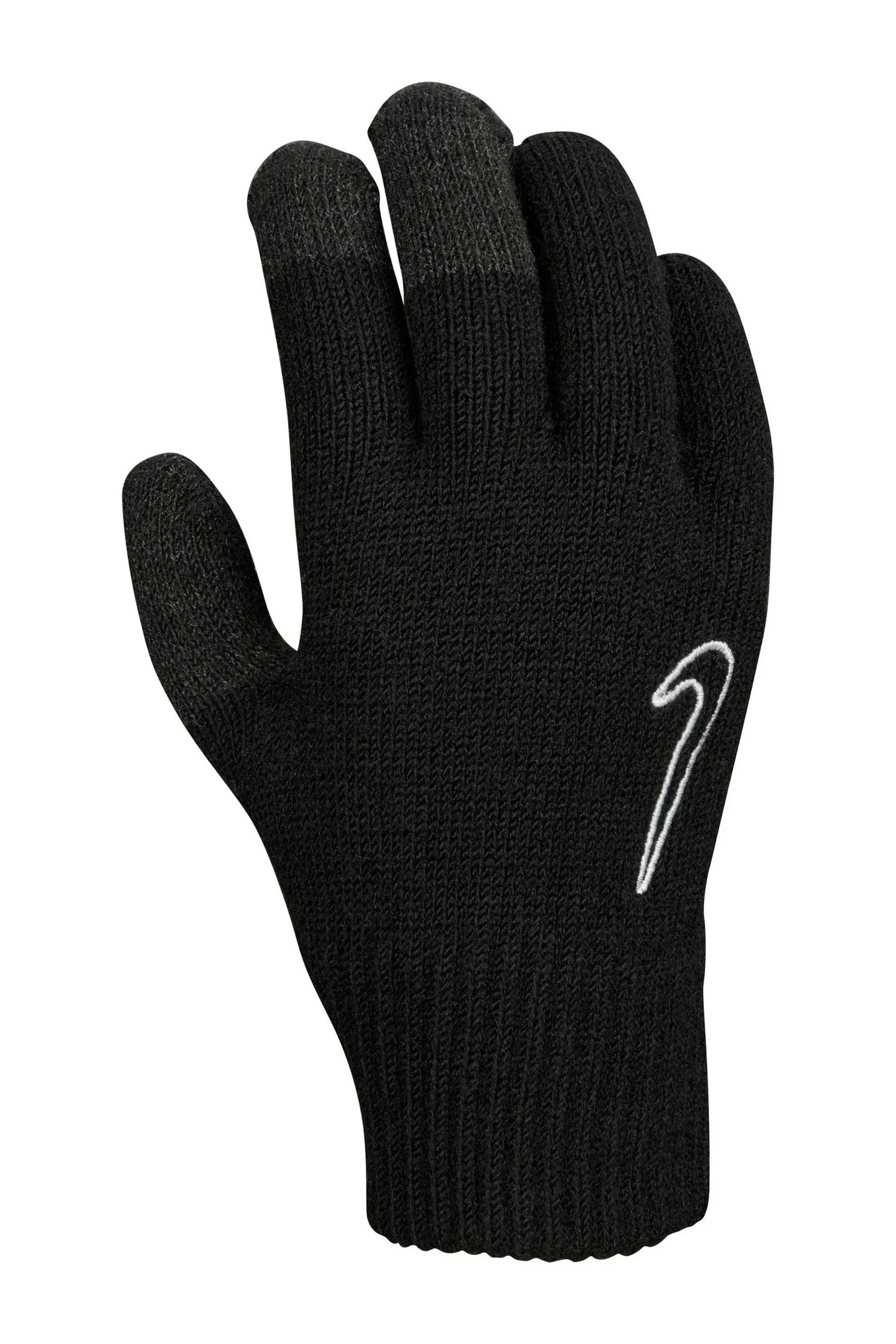 Nike Knitted Tech and Grip 2.0 Gloves Black White Kids - S-M