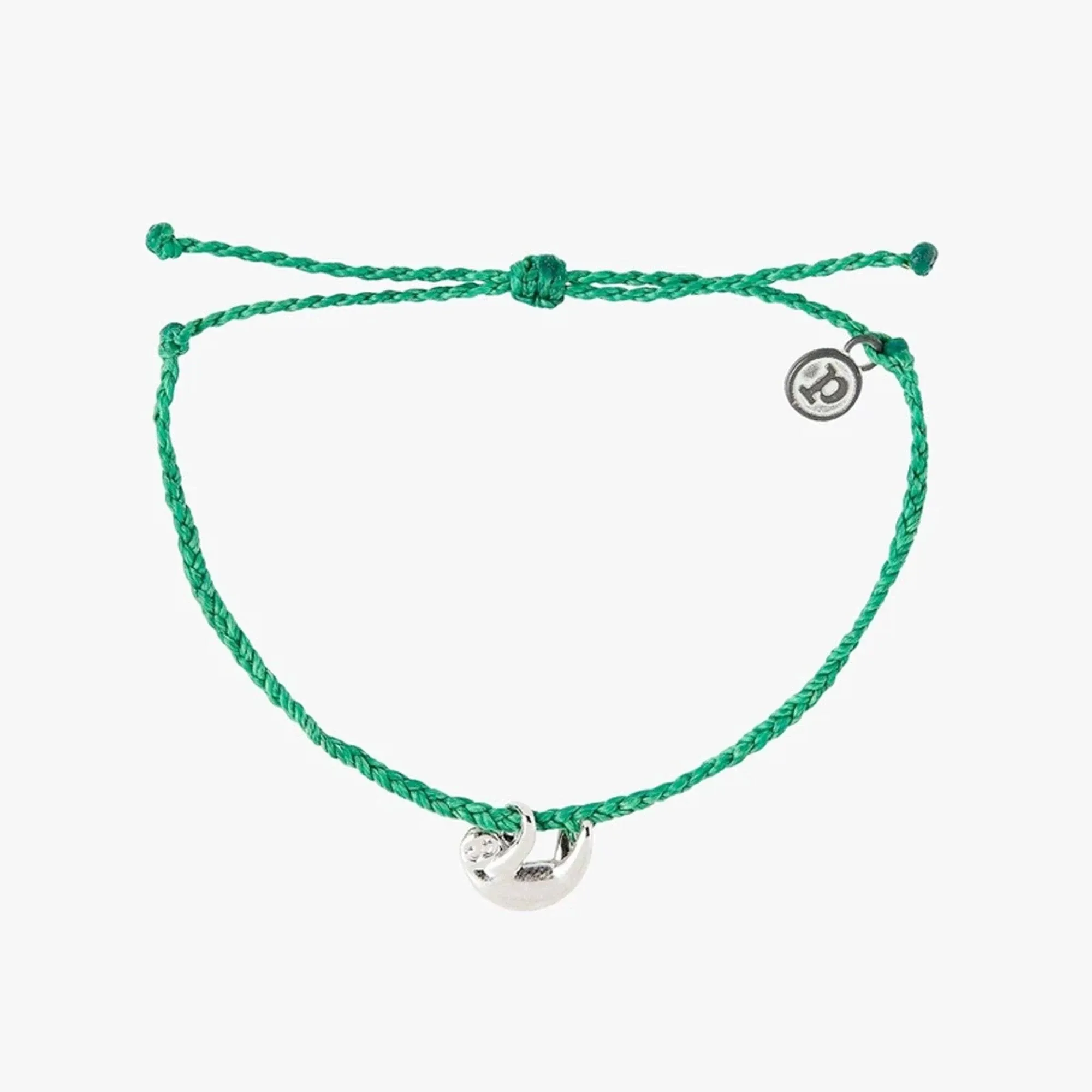 PuraVida Charity Bracelet, Silver Sloth Charm