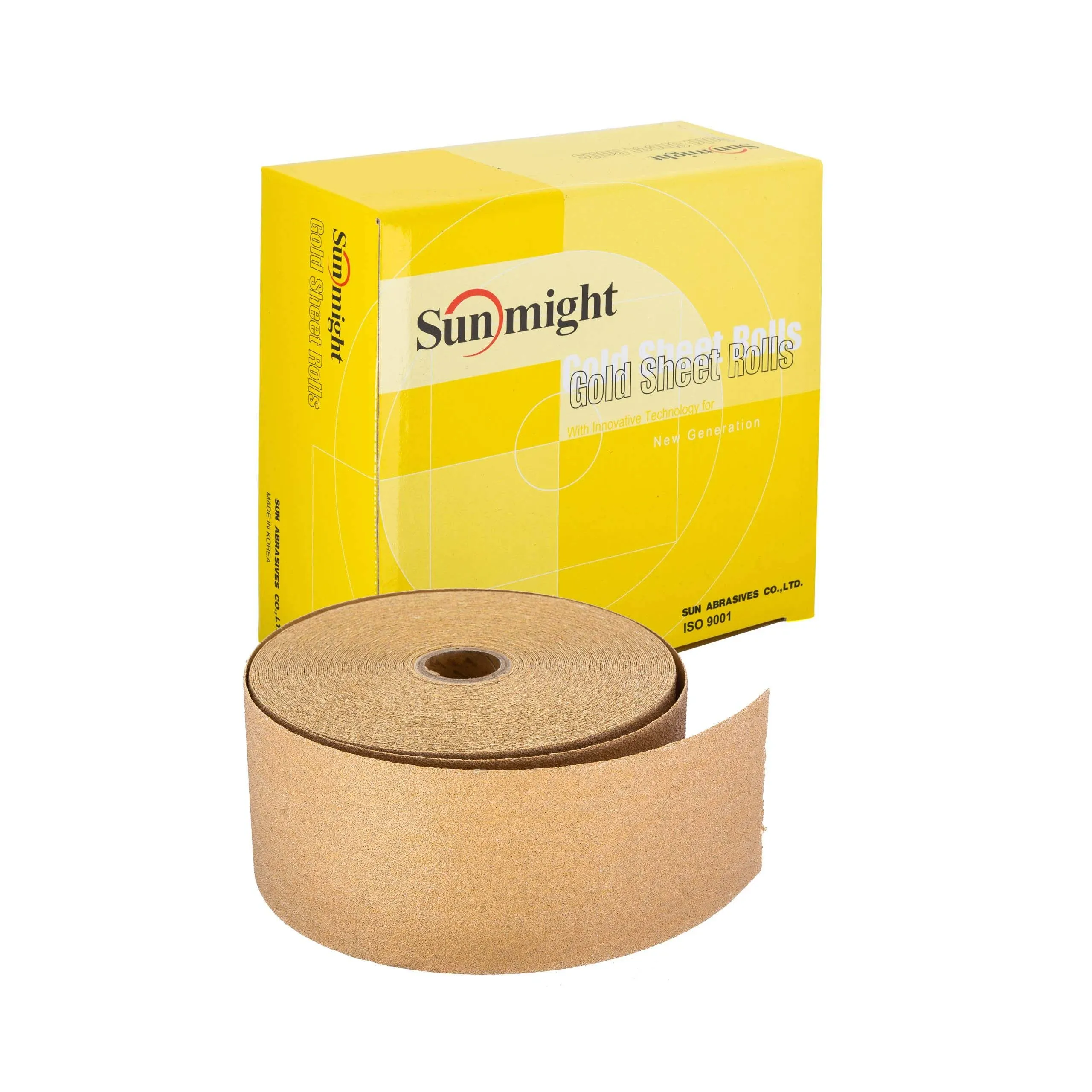 Sunmight 06116 2-3/4" x 45 yd PSA Sheet Roll (Gold Grit 400)