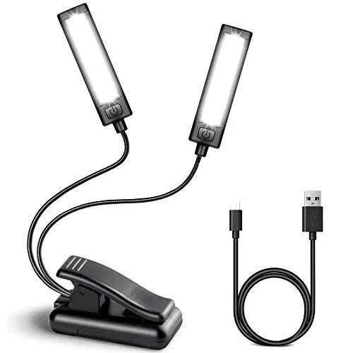 cahaya Music Stand Light Clip on Battery Powered Reading Lamp Book Light for ...