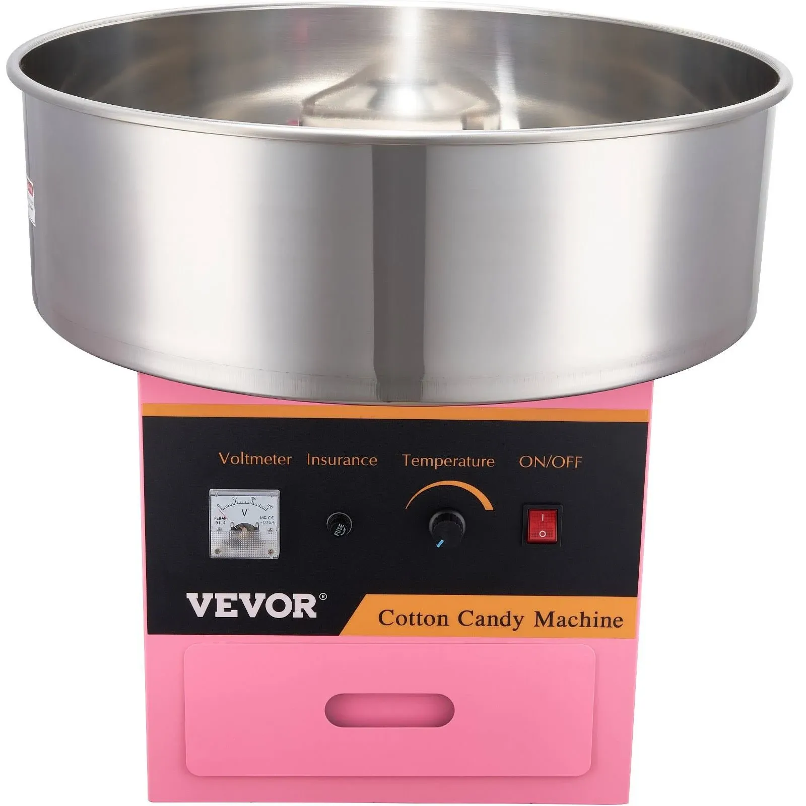 VEVOR Electric Cotton Candy Machine, 1000W Commercial Floss Maker with Stainless ...