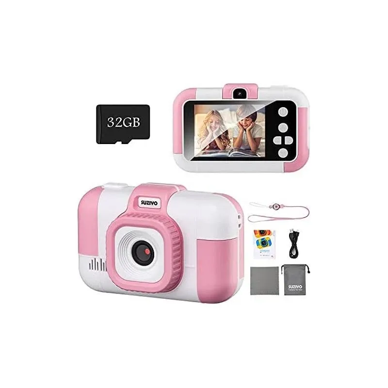 SUZIYO Kids Camera, Children Digital Selfie Video Camcorder 1080p Dual Lens 2.4 ...