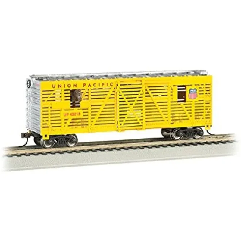 Bachmann Union Pacific 40' Animated Stock Car with Horses