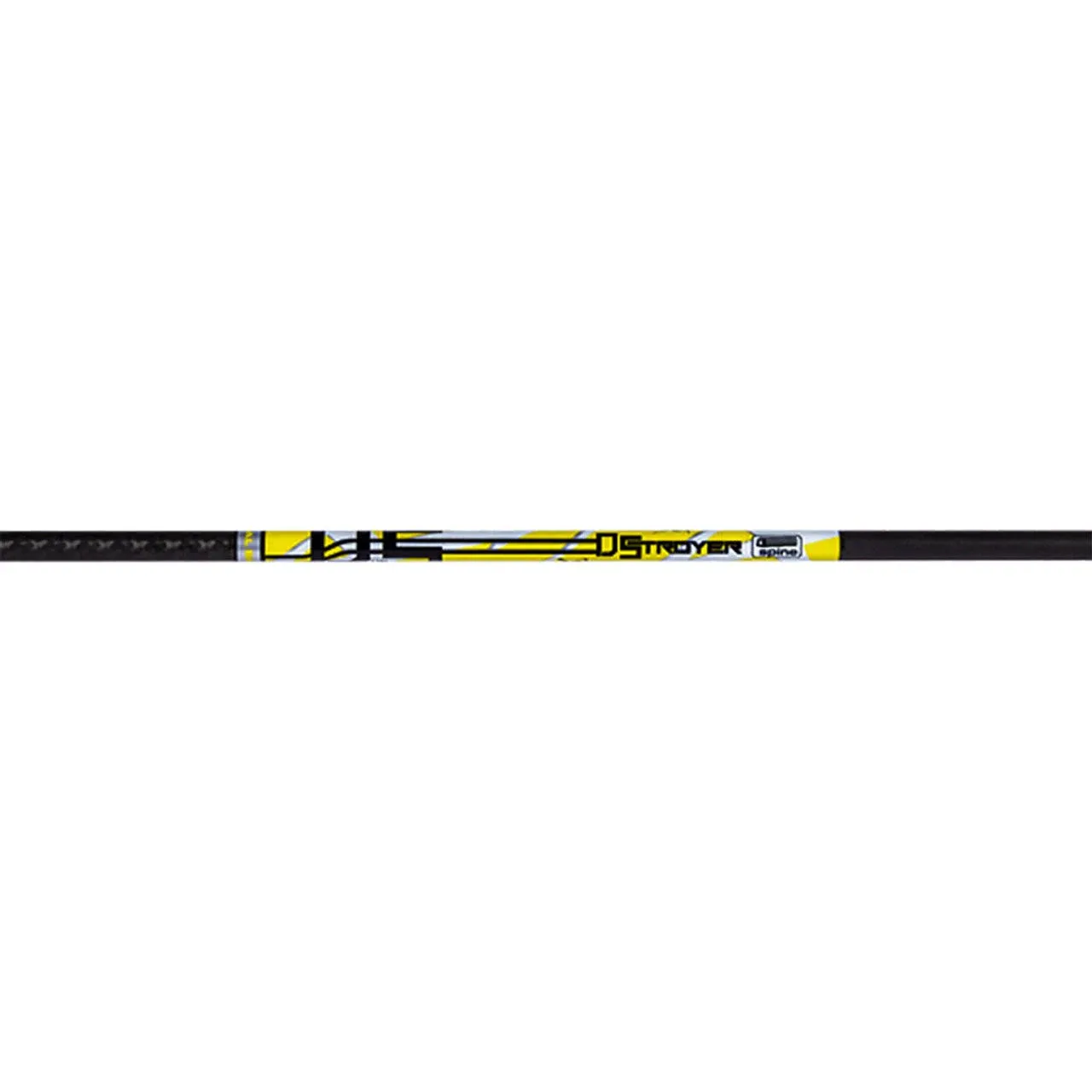 Carbon Express D-Stroyer Hunting Arrow Shafts with 2" Quadel Vanes, 12-Pack, High Modulus Carbon Weave, Dual Spine Weight Forward Technology, Laser Checked