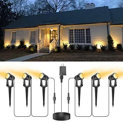 VOLISUN Outdoor Spotlights,Low Voltage Landscape Lights with Multicolor 