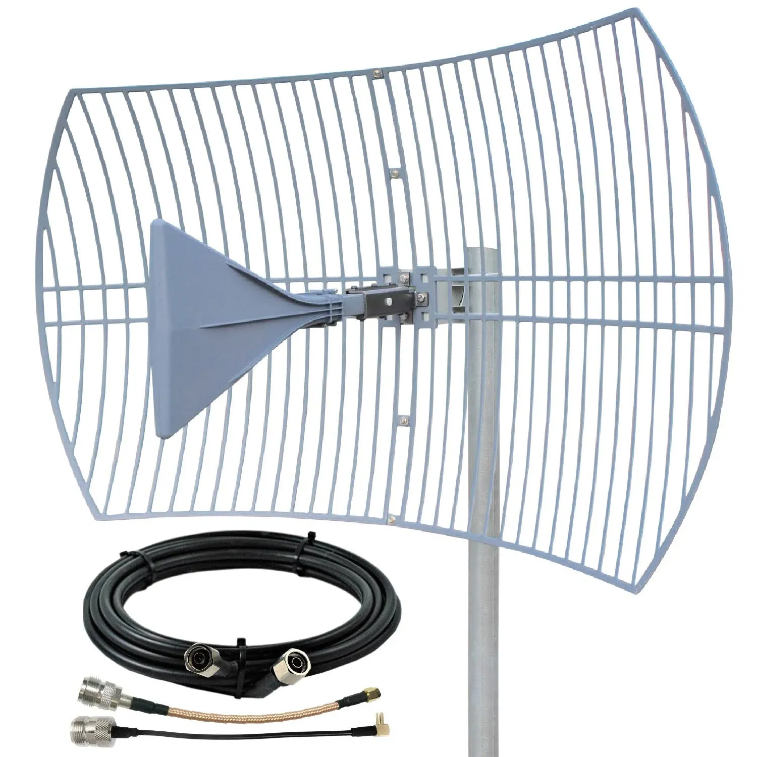 Griddy: The Grid Parabolic 4G LTE, 5G NR, and WiFi Antenna Kit by Waveform | Re