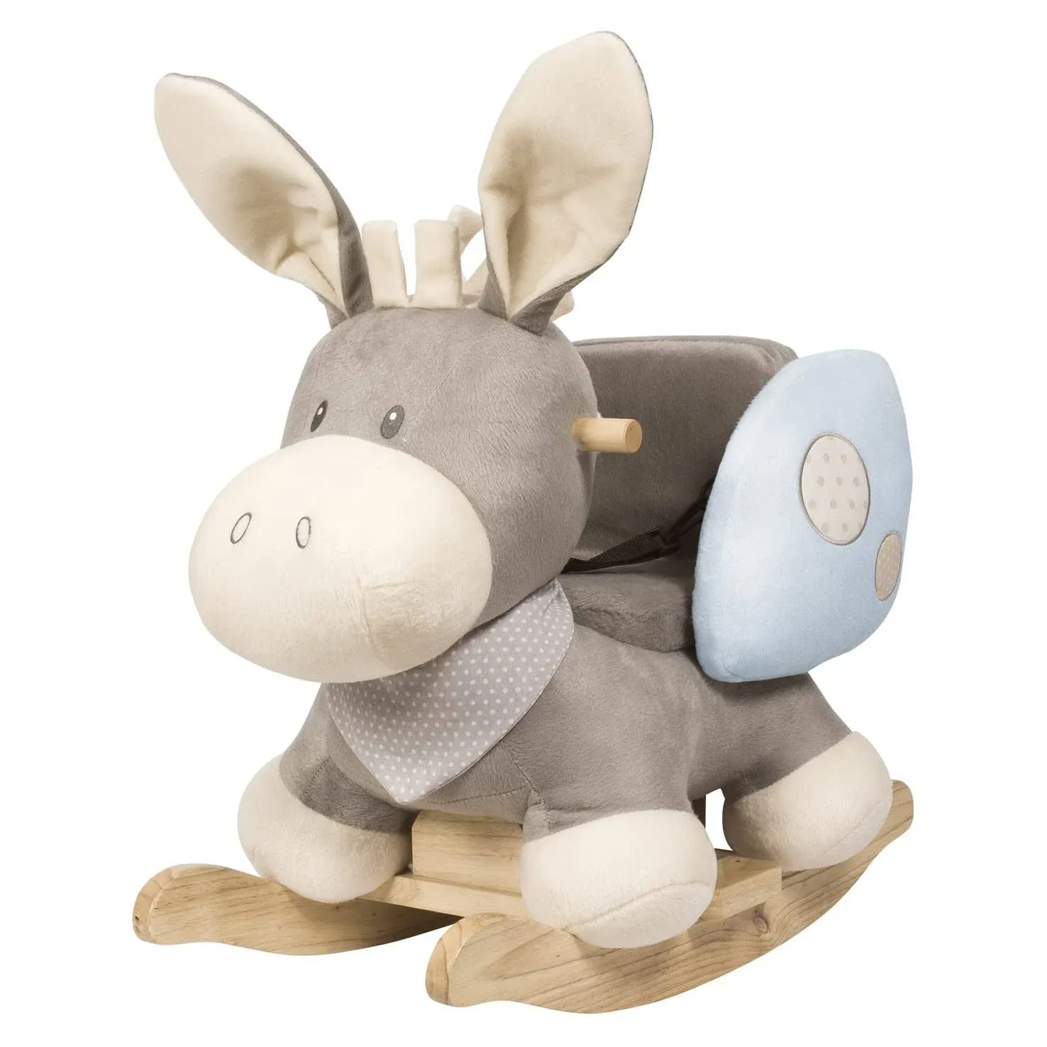 Nattou Rocking Animal for Children, Cappuccino The Donkey, 10-36 Months, 62 x 32 ...