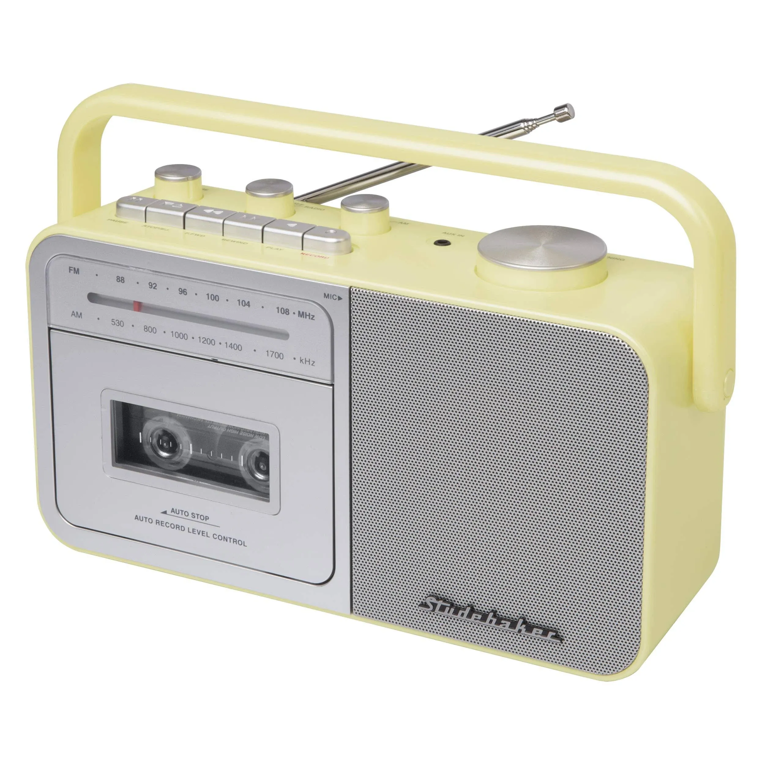 Studebaker Portable Cassette Player/Recorder with AM/FM Radio